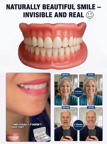 【Recreate the Bite Feeling of Being 20】Confident Smile Luxury Denture Set