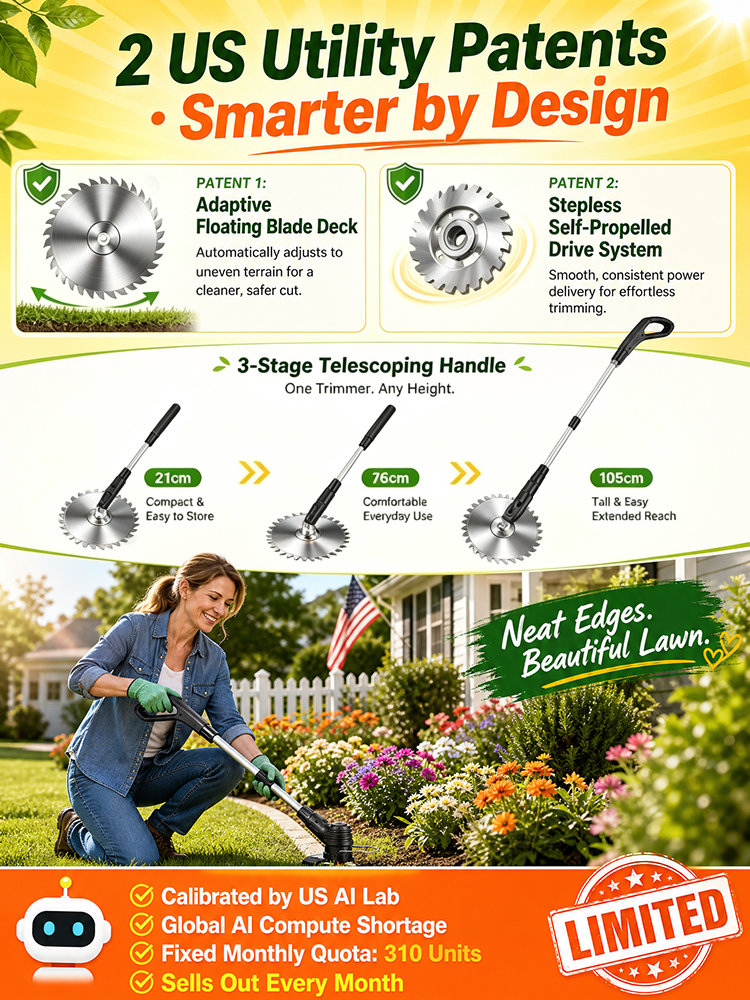 Foldable Rechargeable Garden Lawn Mower