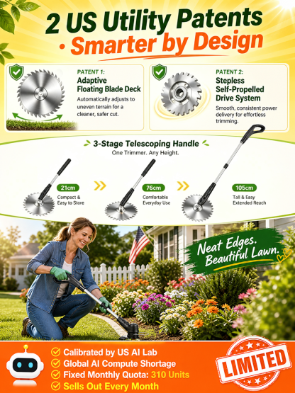 Foldable Rechargeable Garden Lawn Mower