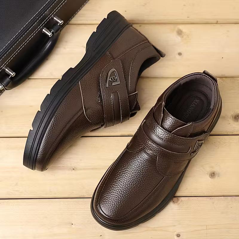 Men's All-Day Comfort Leather Arch Support Cushioned Shoes