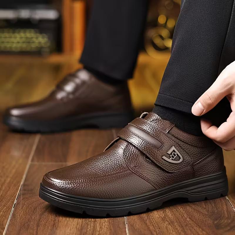 Men's All-Day Comfort Leather Arch Support Cushioned Shoes