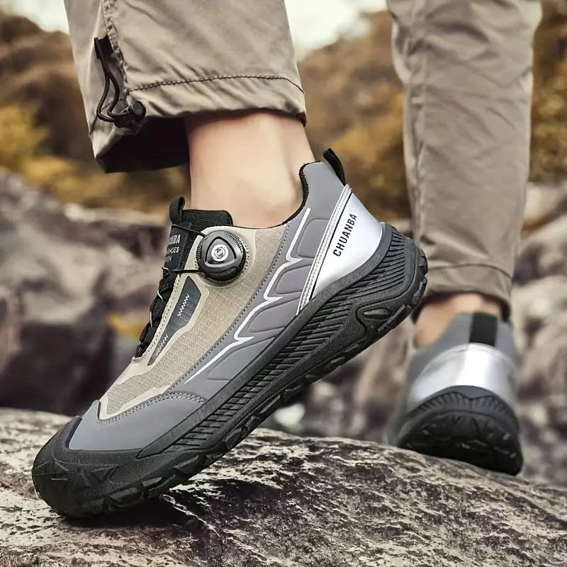 Men'S Breathable Adjustable Rotating Buckle Closure Slip-On Sneakers