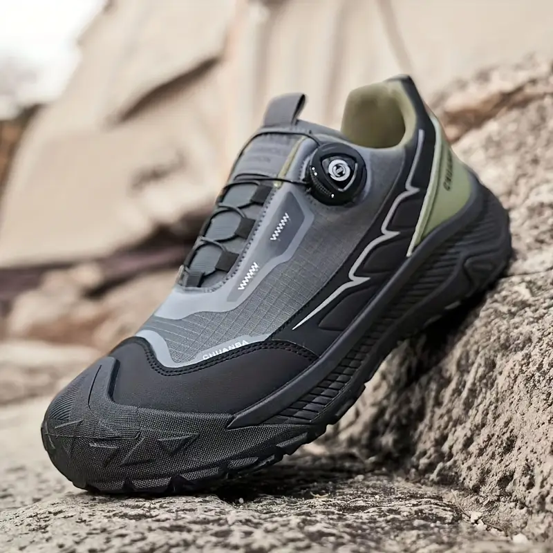 Men'S Breathable Adjustable Rotating Buckle Closure Slip-On Sneakers