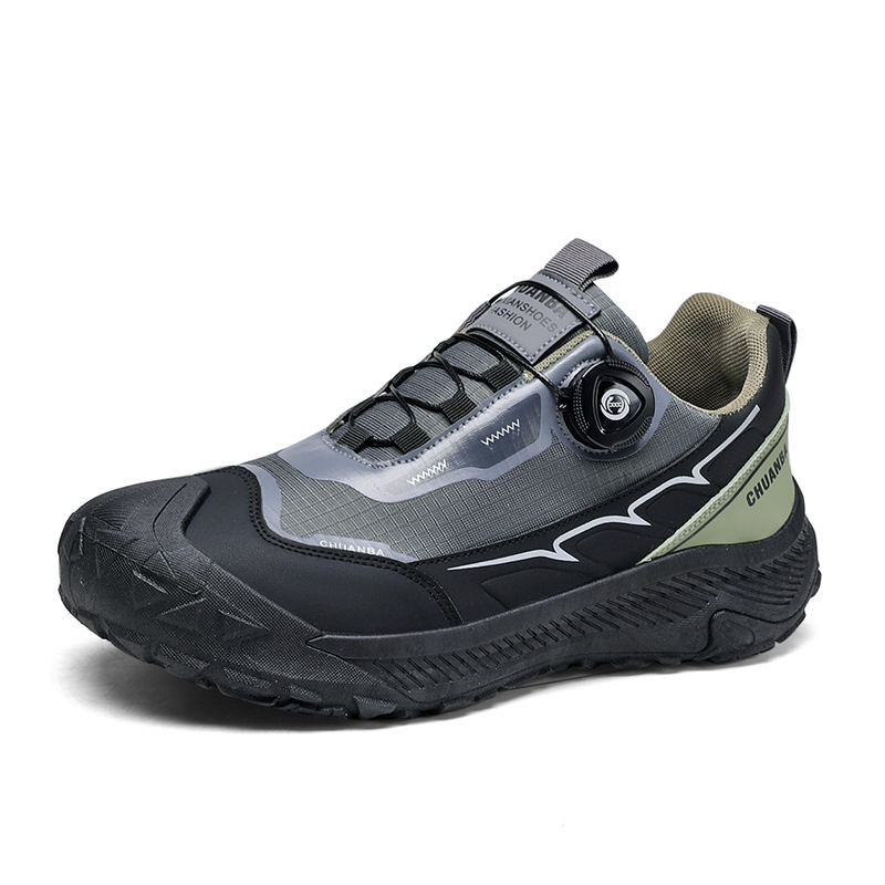 Men'S Breathable Adjustable Rotating Buckle Closure Slip-On Sneakers