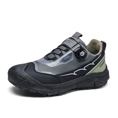 Men'S Breathable Adjustable Rotating Buckle Closure Slip-On Sneakers
