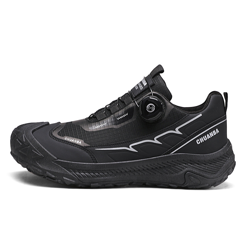 Men'S Breathable Adjustable Rotating Buckle Closure Slip-On Sneakers