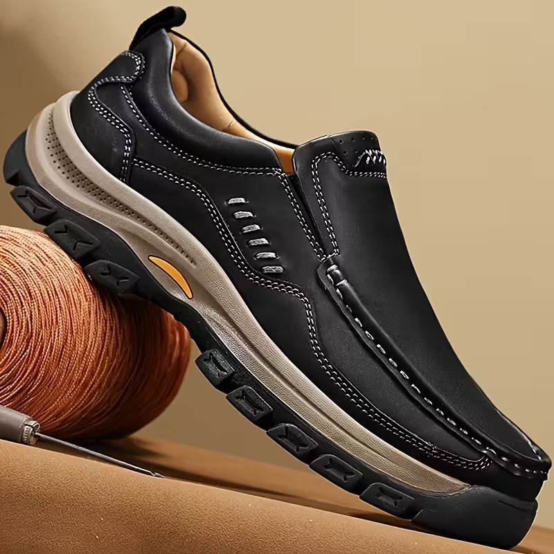 Men's Handmade Low-Top Loafers