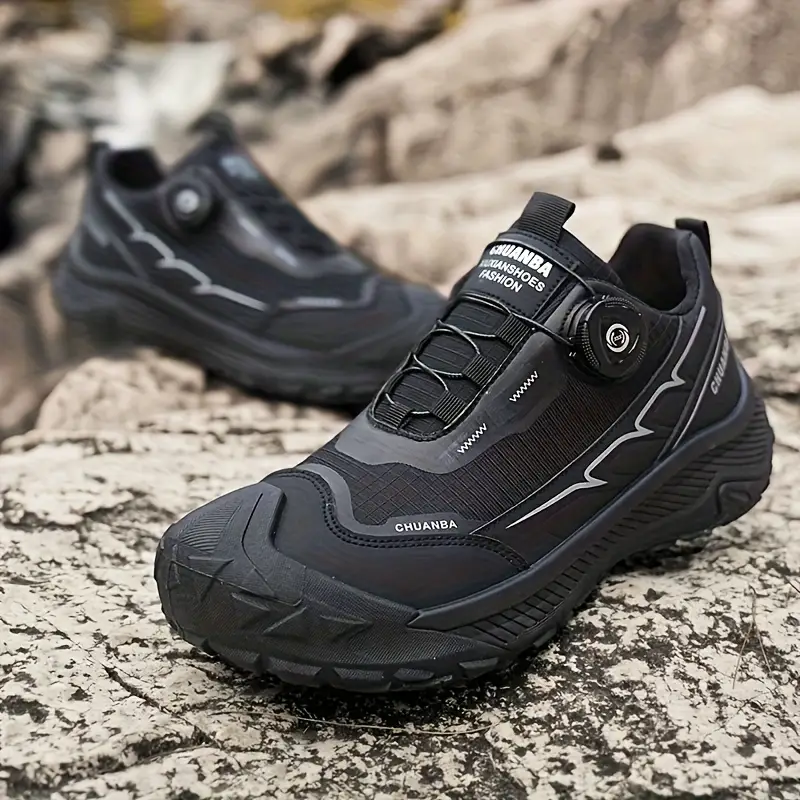 Men'S Breathable Adjustable Rotating Buckle Closure Slip-On Sneakers
