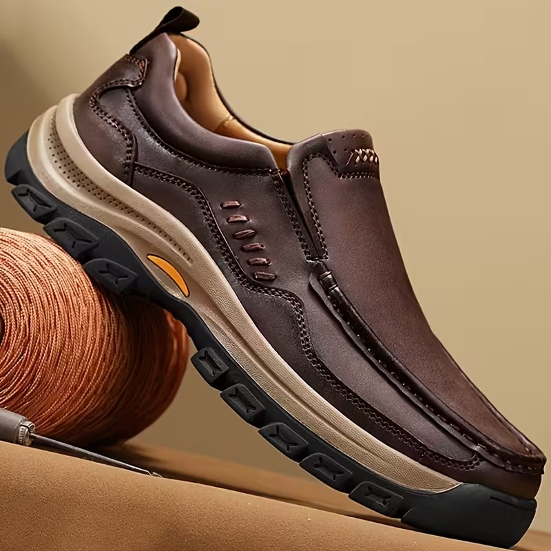 Men's Handmade Low-Top Loafers