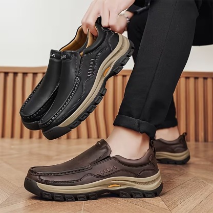 Men's Handmade Low-Top Loafers