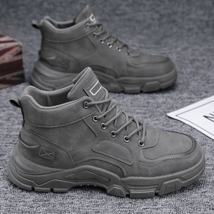 Men's All-Day Comfort Leather Arch Support Waterproof Cushioned Walking Shoes