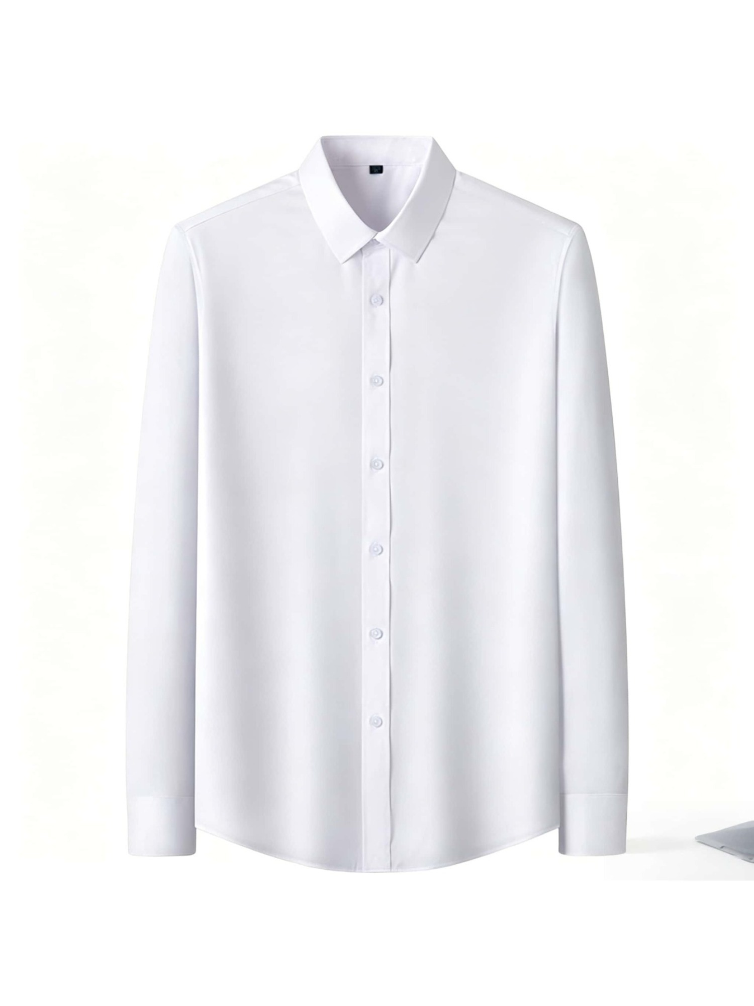 Men's 3pcs Long Sleeve Dress Shirts, Wrinkle-Free Stretch Formal Business Shirts, Slim Fit Button Tops for Office, Work and Casual Wear
