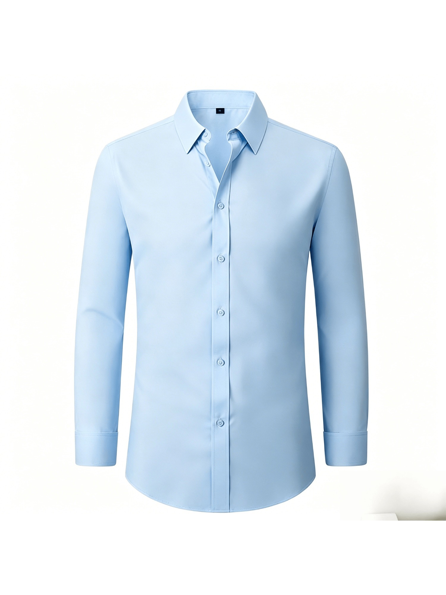 Men's 3pcs Long Sleeve Dress Shirts, Wrinkle-Free Stretch Formal Business Shirts, Slim Fit Button Tops for Office, Work and Casual Wear