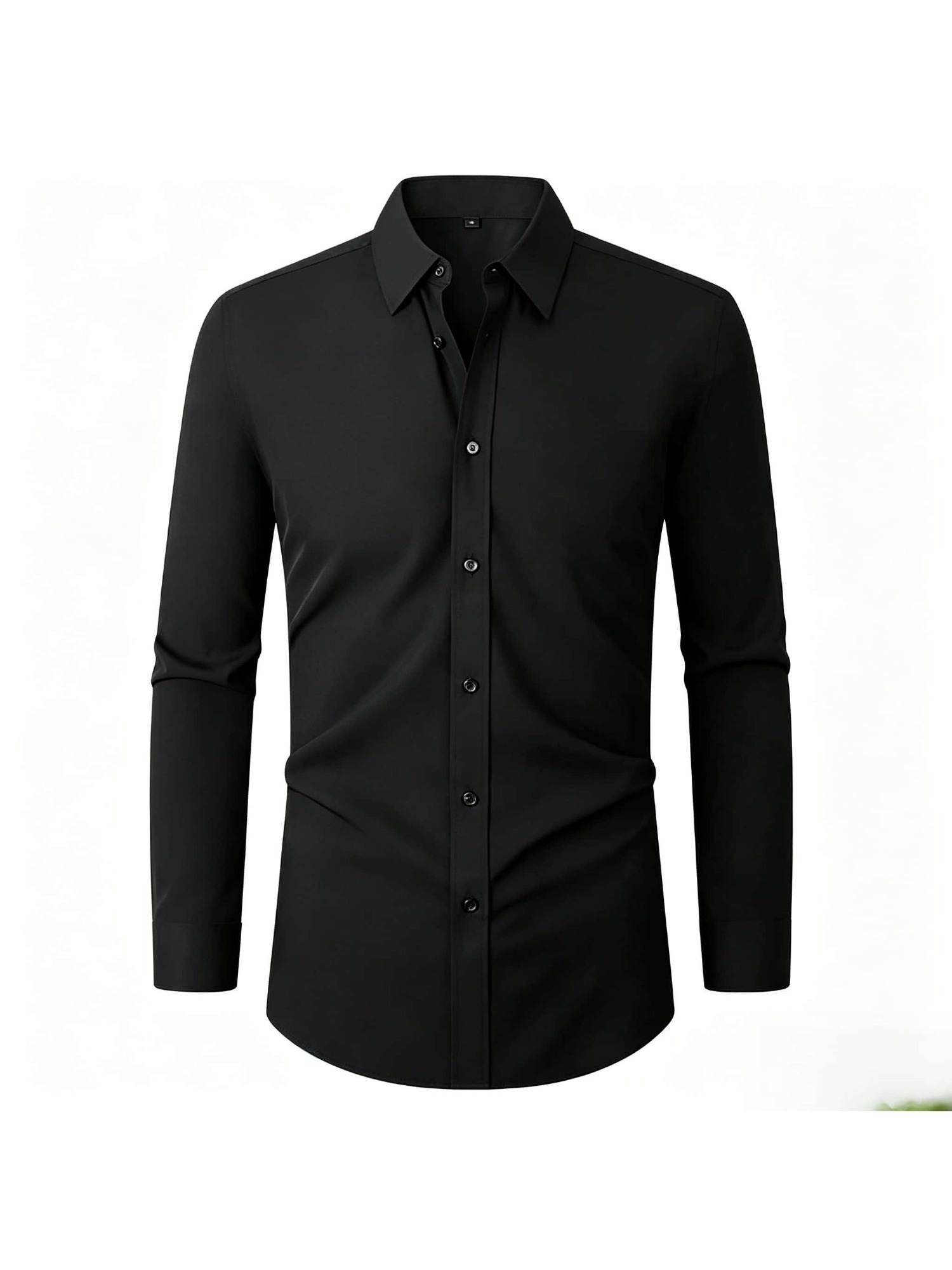 Men's 3pcs Long Sleeve Dress Shirts, Wrinkle-Free Stretch Formal Business Shirts, Slim Fit Button Tops for Office, Work and Casual Wear
