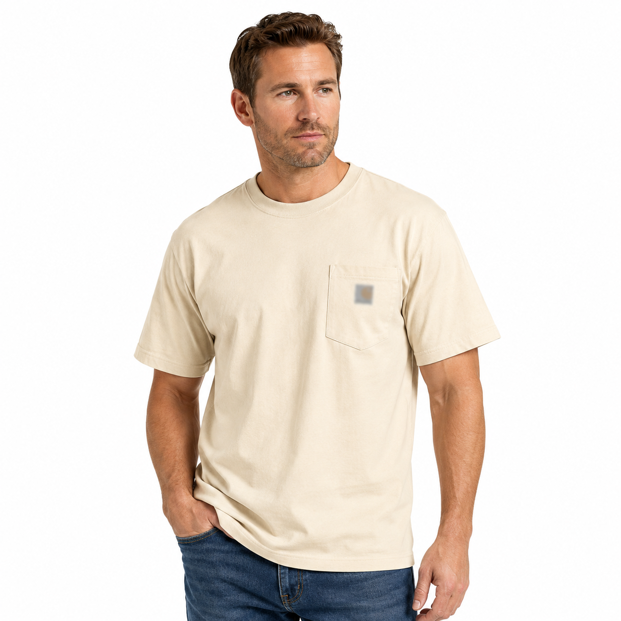 LAST 3 DAYS DEALS🔥CHT Men's K87 Workwear Loose Fit Heavyweight Short-Sleeve Pocket T-Shirt