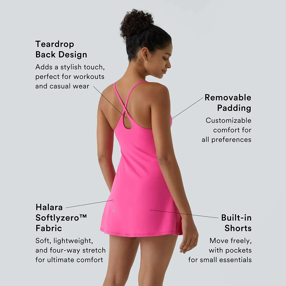 Women’s Plush Backless Active Dress-Easy Peezy Edition
