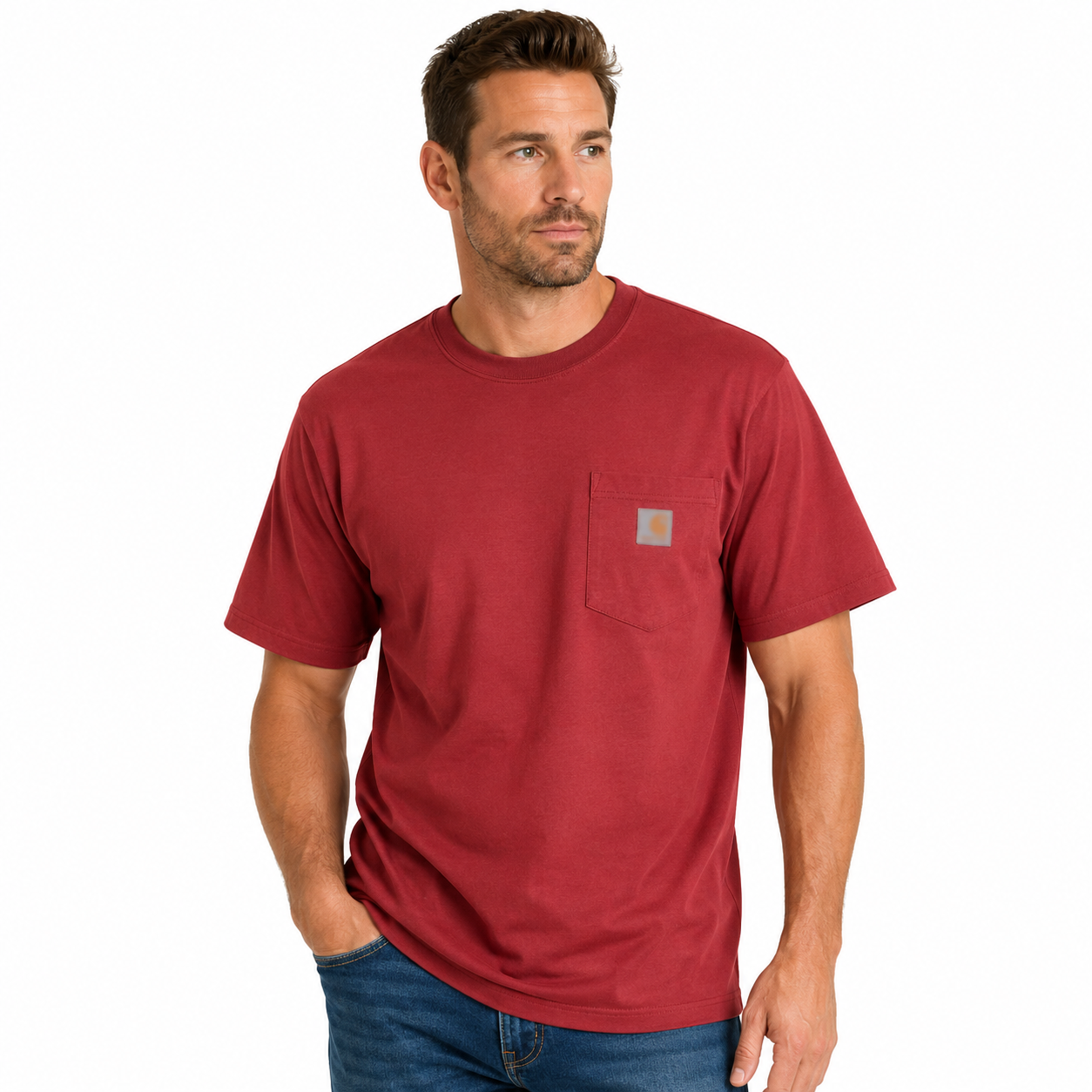 LAST 3 DAYS DEALS🔥CHT Men's K87 Workwear Loose Fit Heavyweight Short-Sleeve Pocket T-Shirt