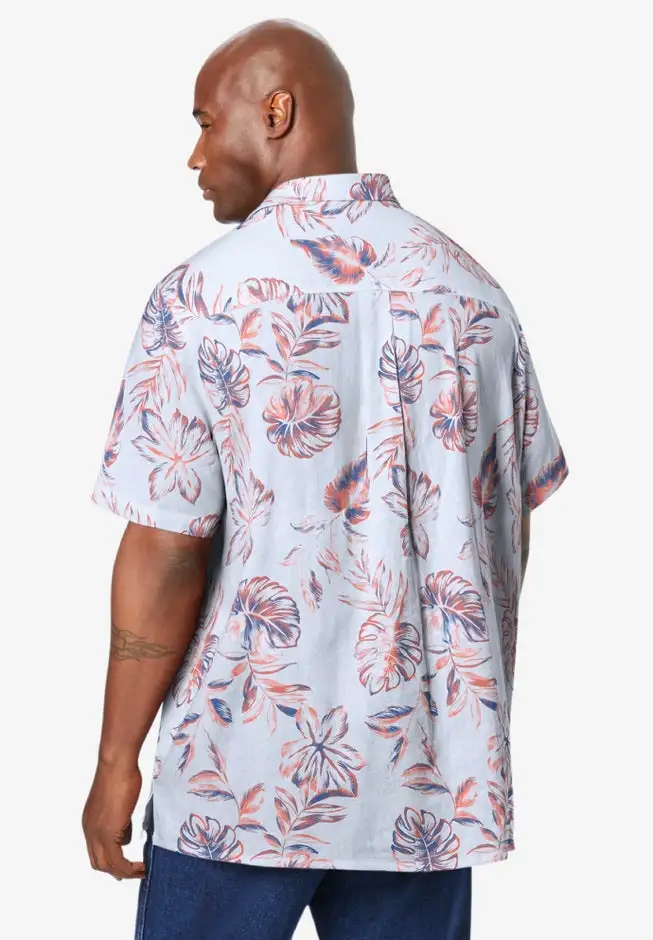 Short-Sleeve Linen Shirt