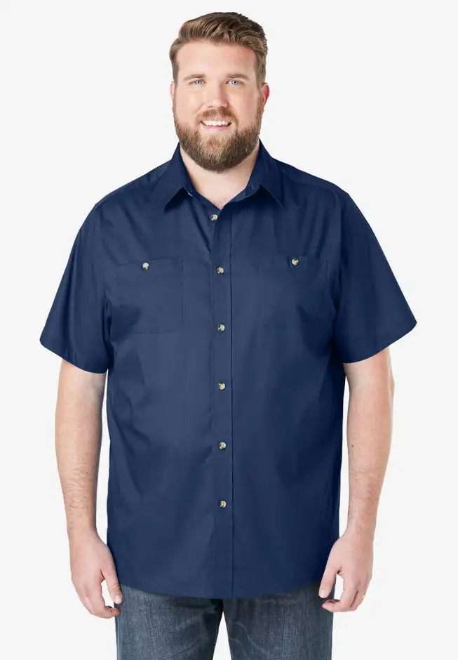 Short-Sleeve Pocket Sport Shirt