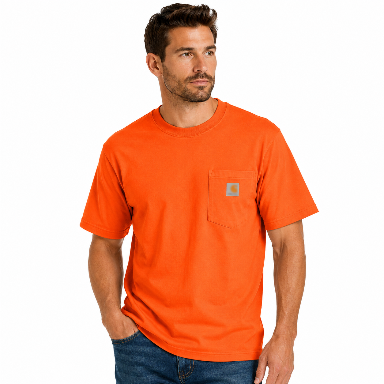 LAST 3 DAYS DEALS🔥CHT Men's K87 Workwear Loose Fit Heavyweight Short-Sleeve Pocket T-Shirt