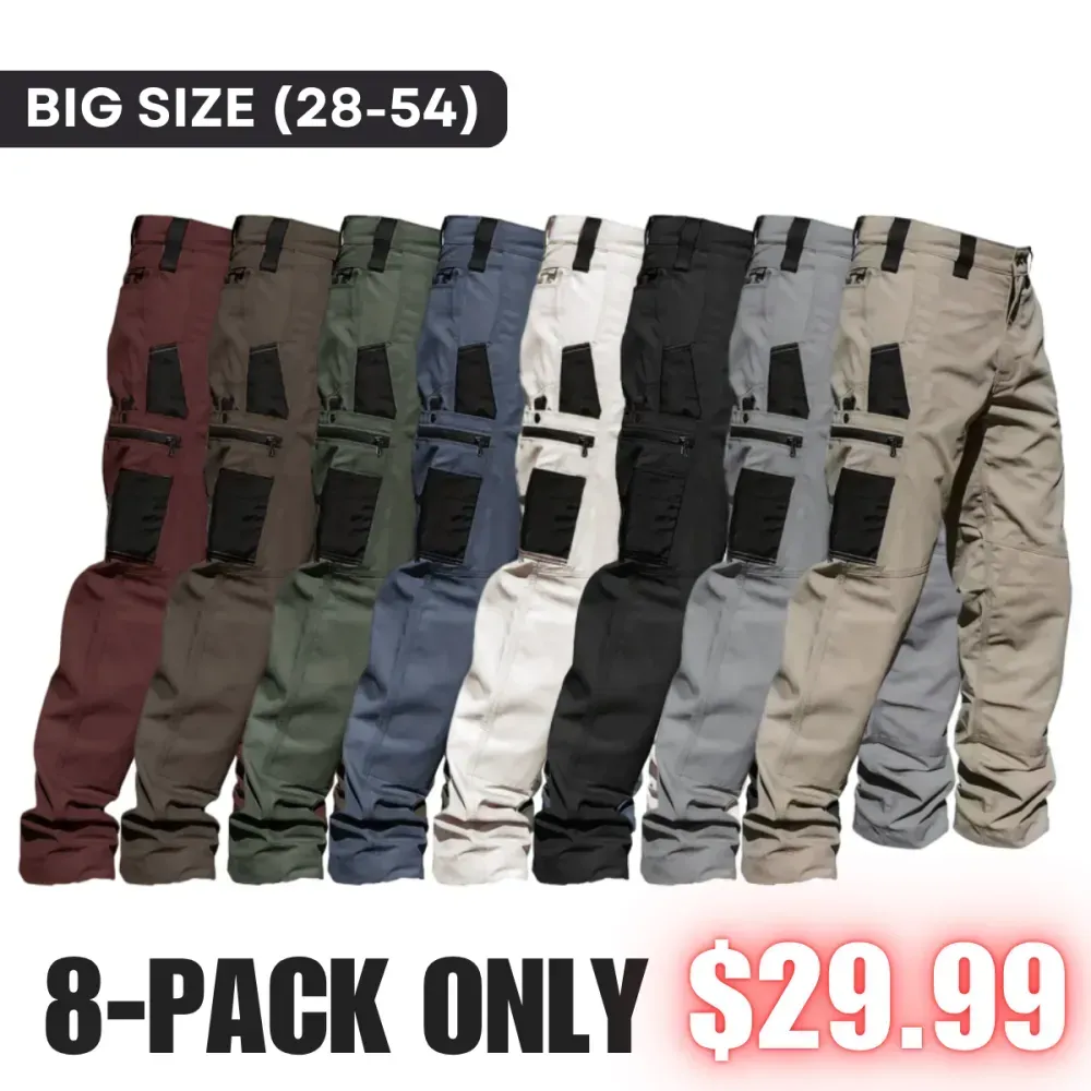 🔥Men's Loose-Fit Utility Jeans🔥8-Pack - All Colors Included, Only $29.99