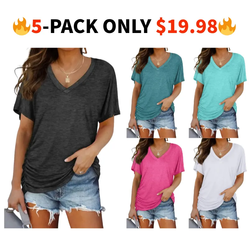 🔥Women's Short Sleeve Dolman Tops