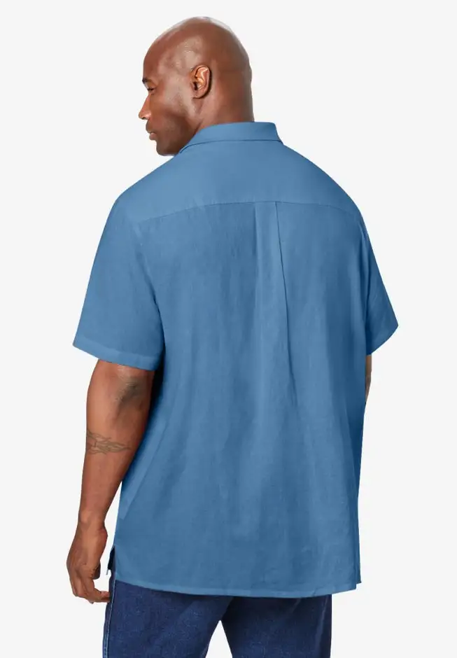 Short-Sleeve Linen Shirt