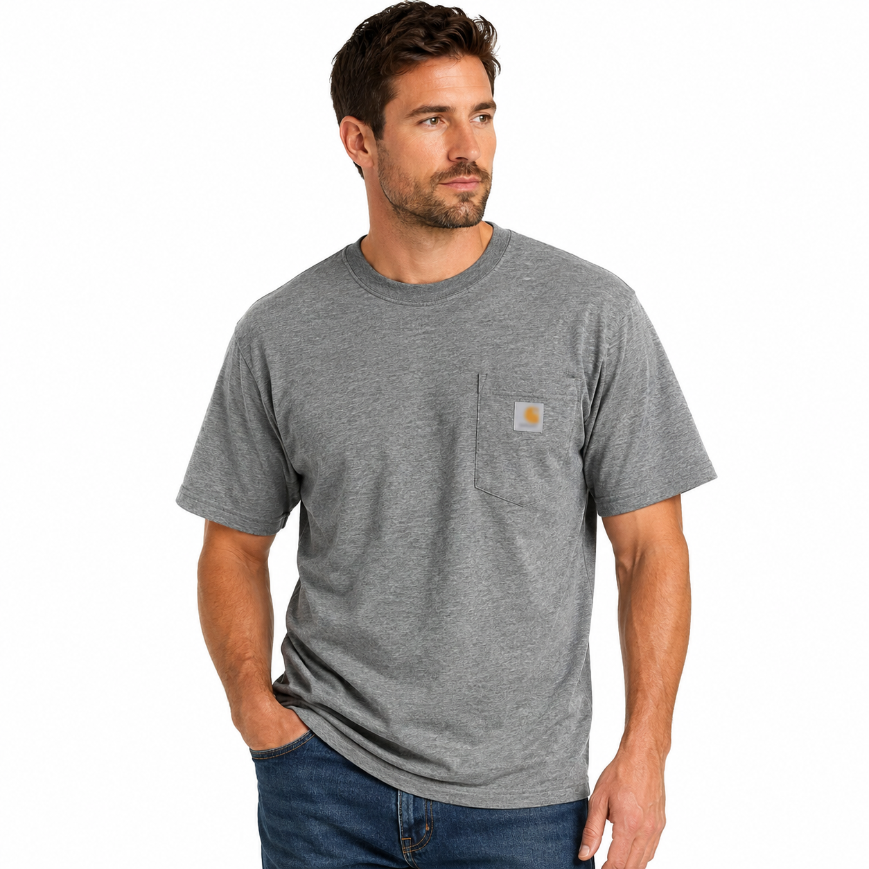 LAST 3 DAYS DEALS🔥CHT Men's K87 Workwear Loose Fit Heavyweight Short-Sleeve Pocket T-Shirt