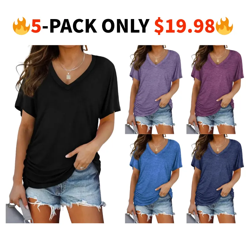 🔥Women's Short Sleeve Dolman Tops