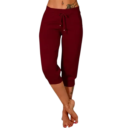 🔥Women's Drawstring Capri Yoga Pants
