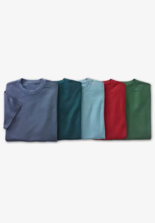 5-pack Cotton Crewneck Undershirts