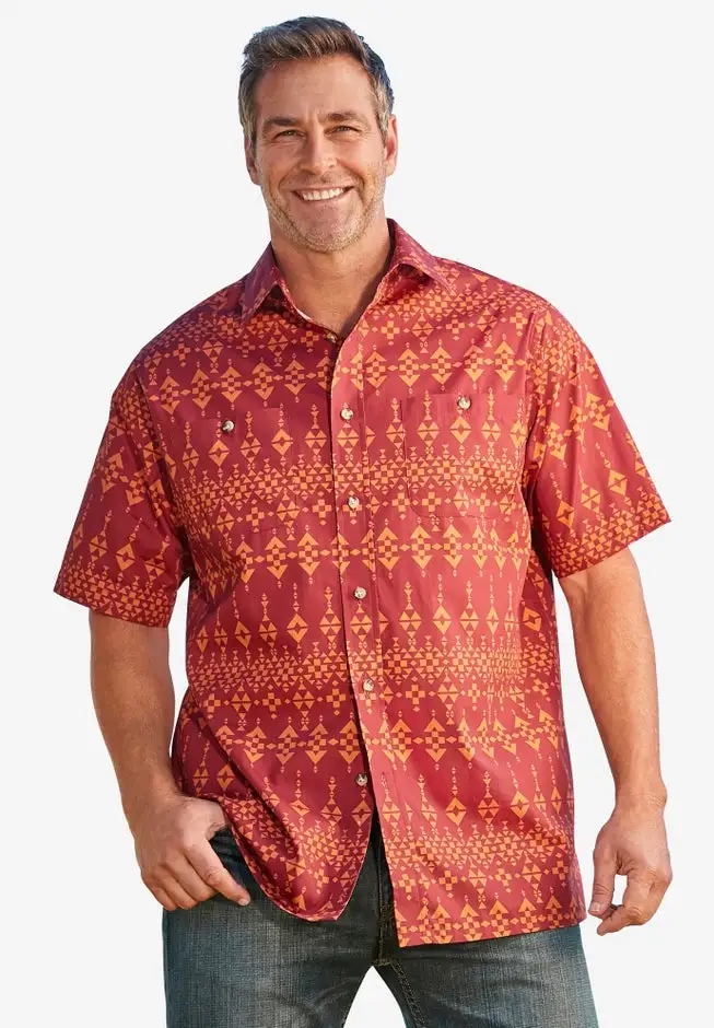 Easy Care Woven Sport Shirt