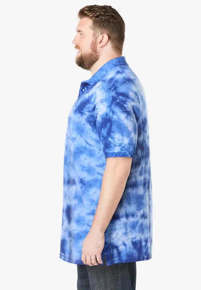 Longer-Length Shrink-LessTM Cotton Polo Shirt