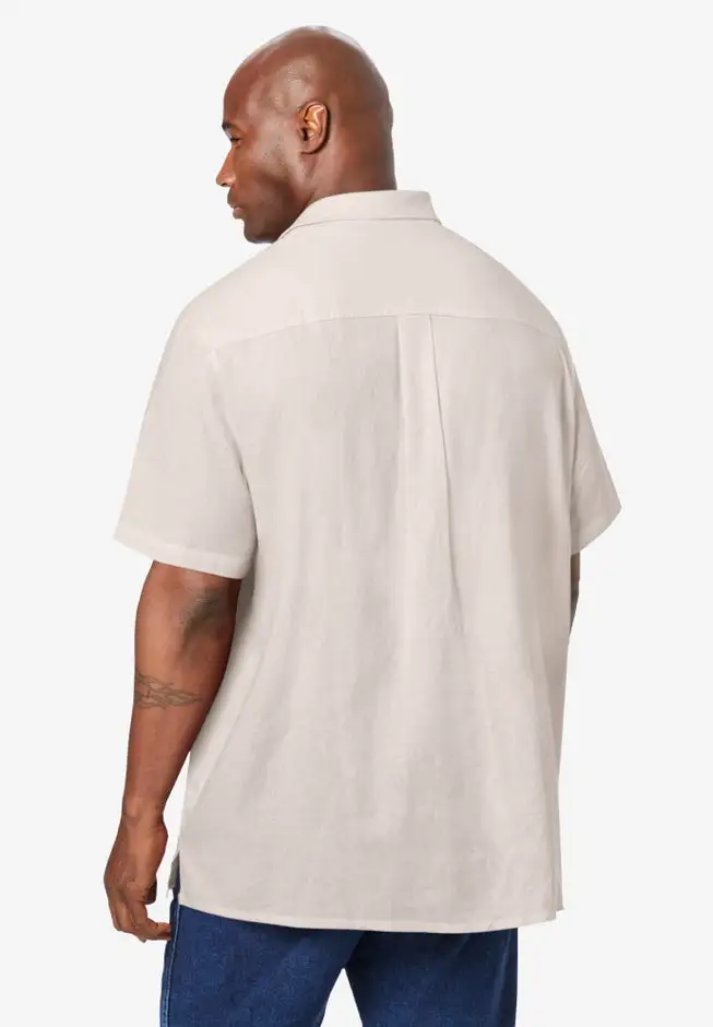 Short-Sleeve Linen Shirt