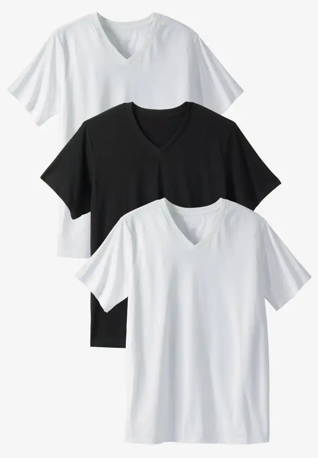 Cotton V-Neck Undershirt 3-Pack