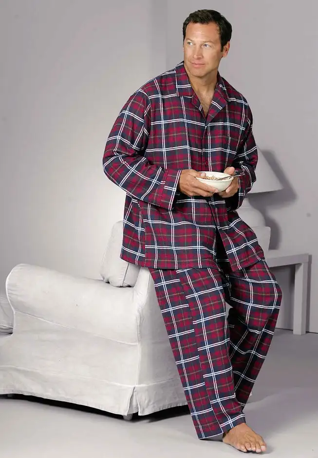 Plaid Flannel Pajama Set