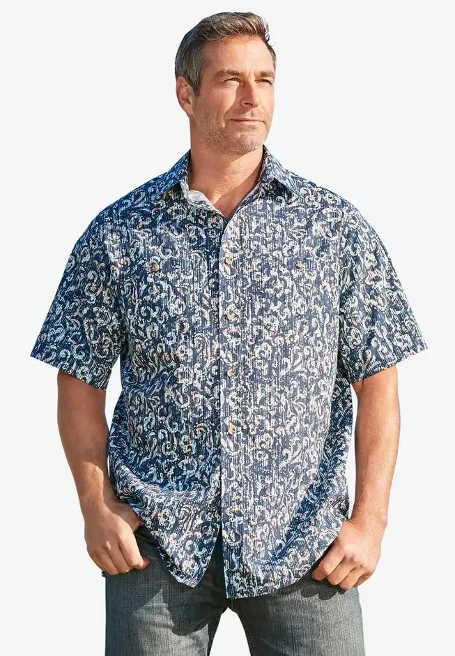 Easy Care Woven Sport Shirt