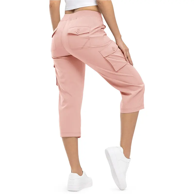 Women's lightweight 3/4 length hiking shorts, 6 pockets, quick-drying, loose fit for outdoor travel, suitable for mothers over 30 [Plus size, S-XXXXL] Sports pants, casual sportswear #SpringNewArrivals Stock up
