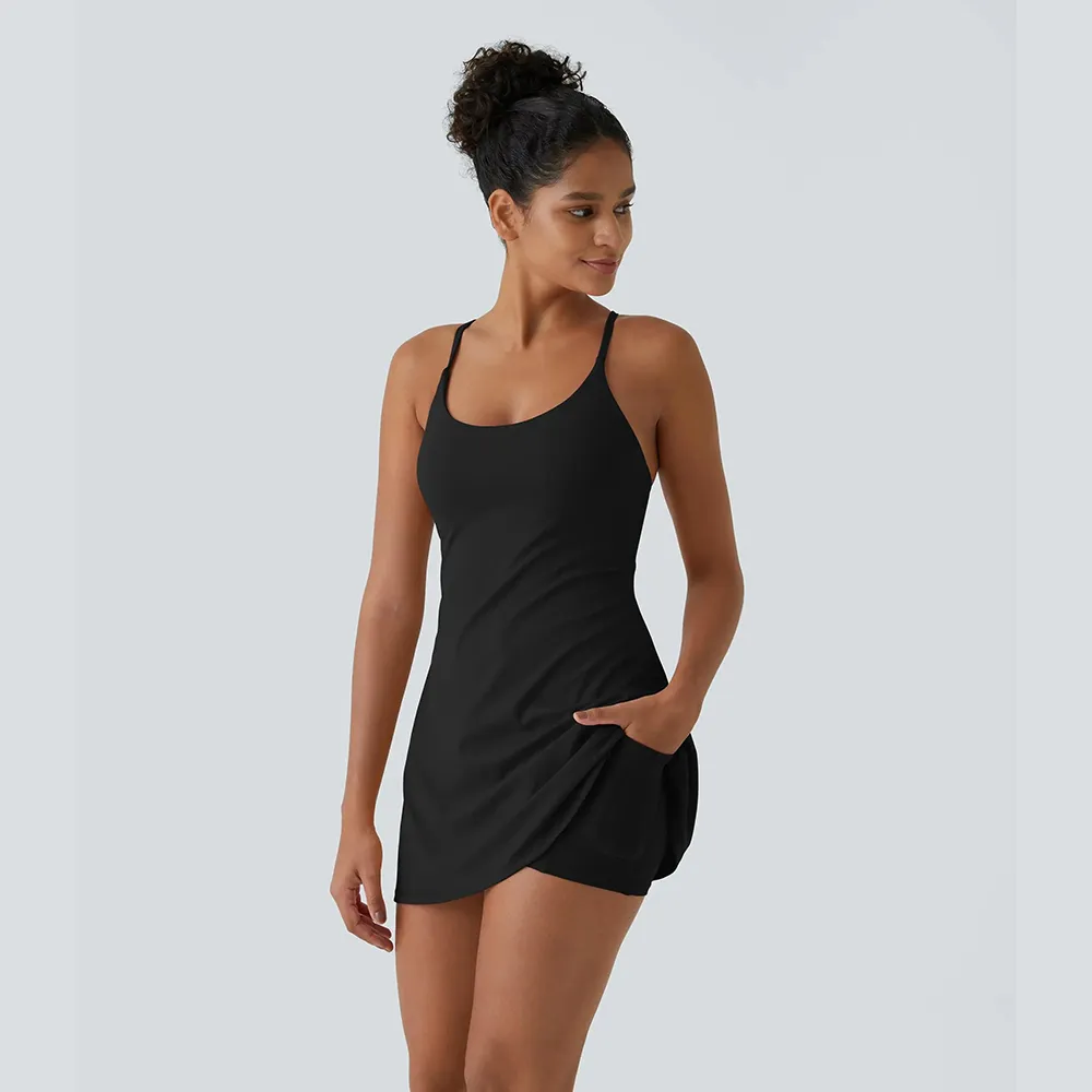 Women’s Plush Backless Active Dress-Easy Peezy Edition