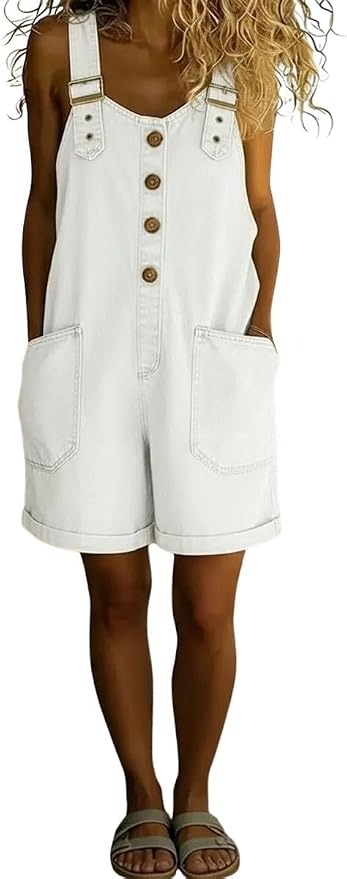 🔥Clearance Sale — Limited Stock! 🔥Vintage Loose Wide Leg Jean Bib Overalls