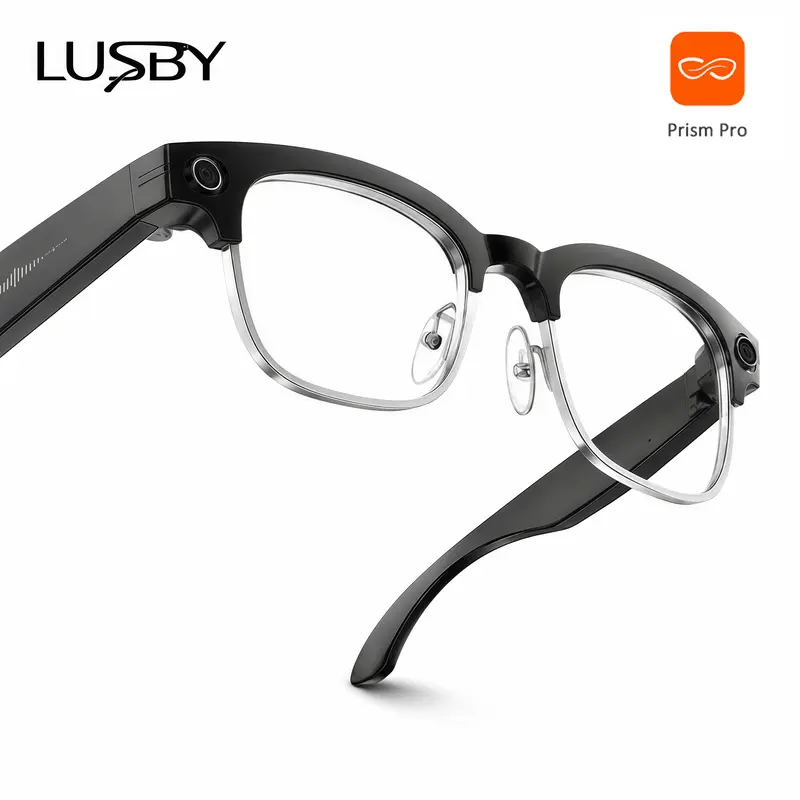 LUSBY Smart AI Camera Glasses, Bluetooth