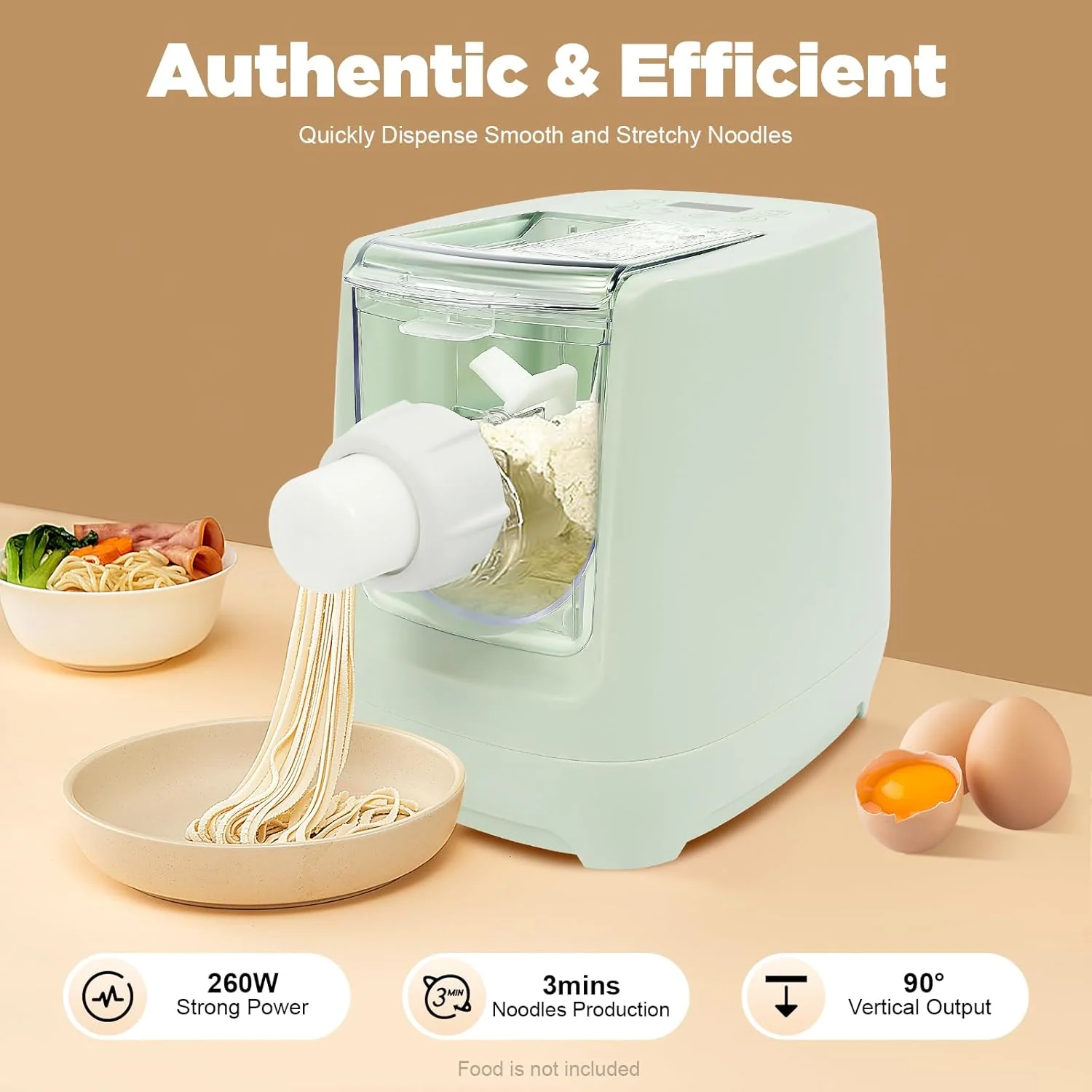 【Stock Clearance】Electric Pasta Maker,260W Household Automatic Pasta Maker Machine,Automatic Noodle Maker with 13 Noodle Shapes for Home Kitchen Use