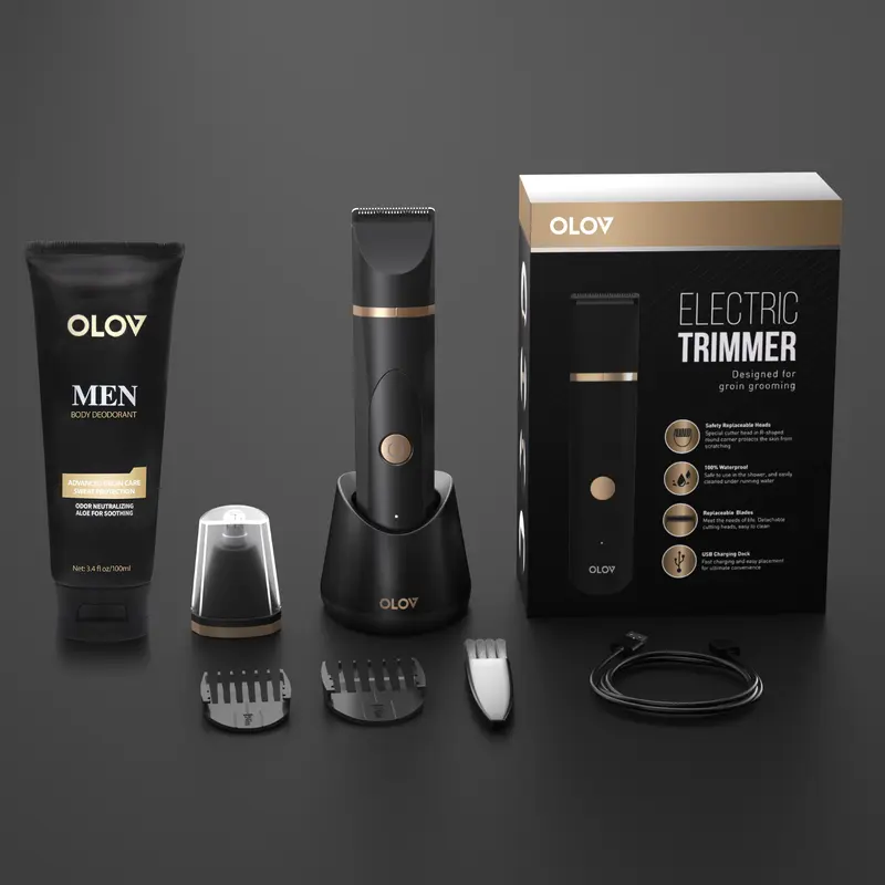Body Hair Trimmer for Men, Ceramic, Waterproof💈
