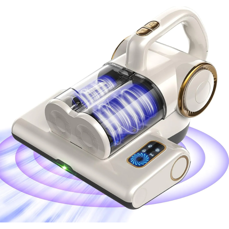 Mattress Vacuum Cleaner, 16Kpa Bed Vacuum Cleaner with 253.7nm UV-C Light, 140°F Heat, HEPA Filter & Ultrasonic, Versatile Handheld Vacuums for Bed, Sofa, Couch, Crib(Corded, 500W)