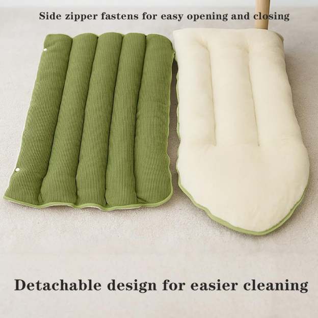 Cozy Monster Cat Bed, Niopets Cave Style Pet Bed Non-Slip Removable Washable, Fleece Soft Cat Sleeping Bag Tent with Removable Cushion Indoor (Purple, Large)