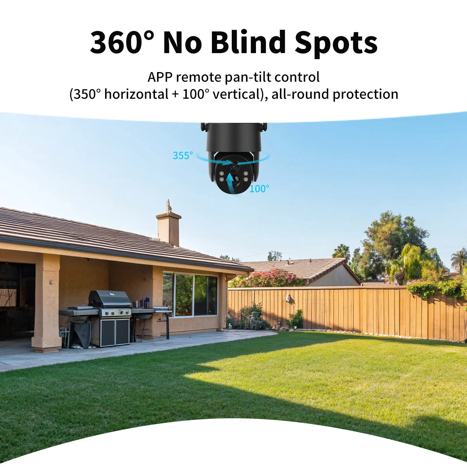 Solar 4G Security Camera 4MP Night Vision