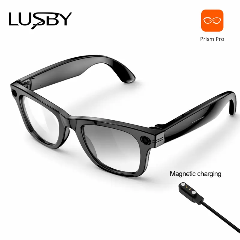 LUSBY Smart AI Camera Glasses, Bluetooth