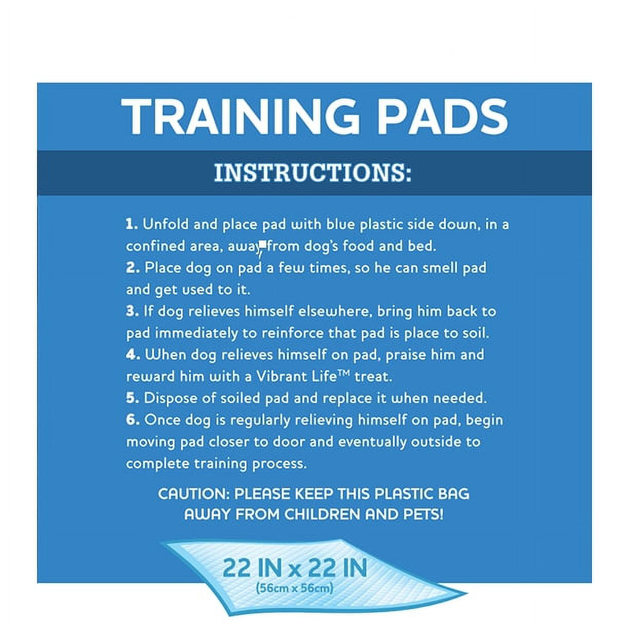 Training Pads – Super Absorbent, Leak Proof, & Fast Dry Dog and Puppy Pee Pads – L 22 in x 22 in, 14 Count