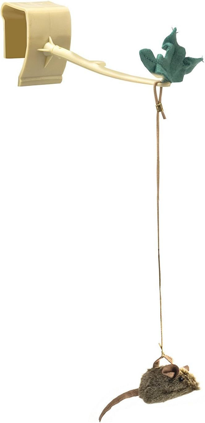 OurPet's Play-N-Squeak Twice the Mice Cat Toy, 2pc (Interactive Catnip