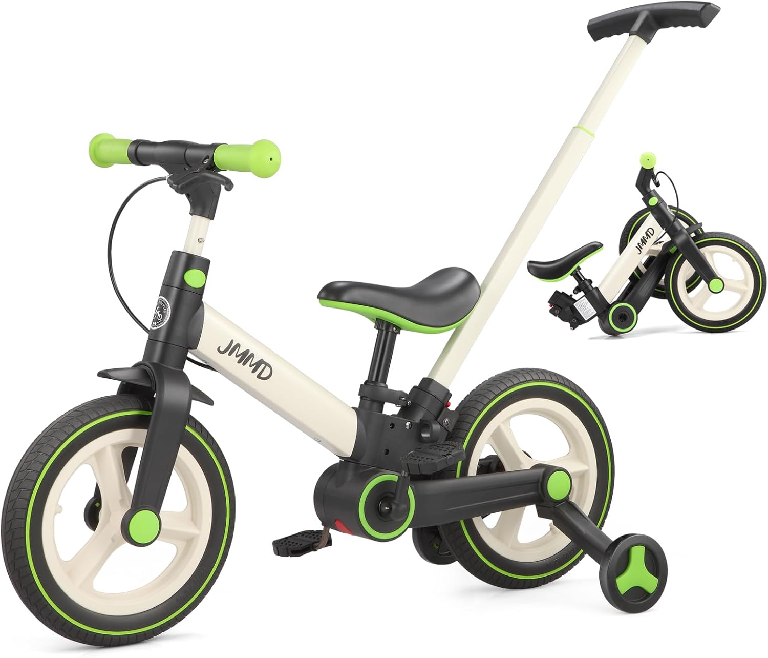 ⏰ LAST DAY 65% OFF 💥6 in 1 Toddler Bike with Push Handle for Kids 18-60 Months
